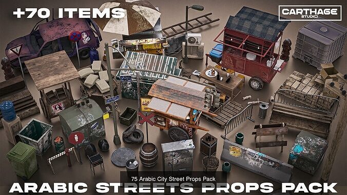 Arabic Neoclassical Urban Kit 3D Model Pack 2