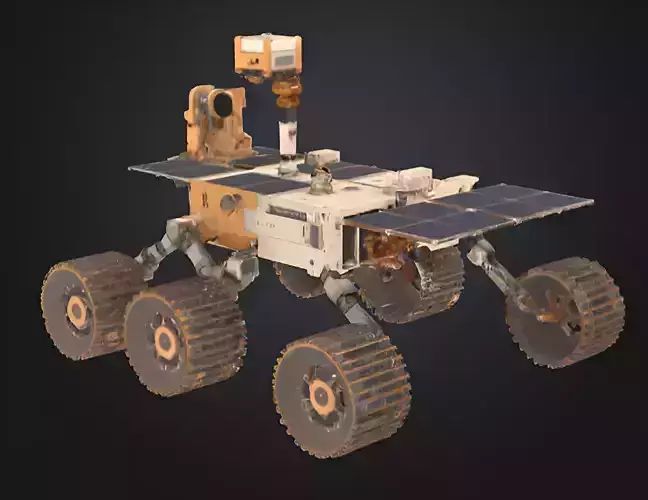  High-Detail Mars Rover 3D Model