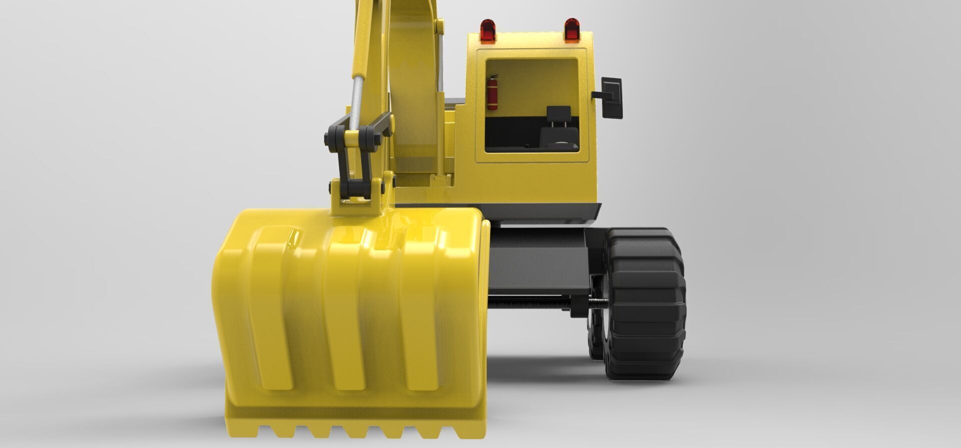 Excavator real toy 3D print model_4