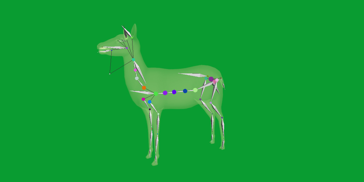 Female Fallow Deer Low-poly 3D model_29