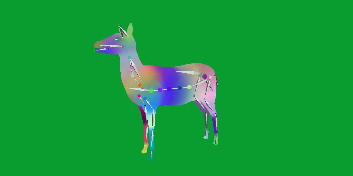 Female Fallow Deer Low-poly 3D model_30