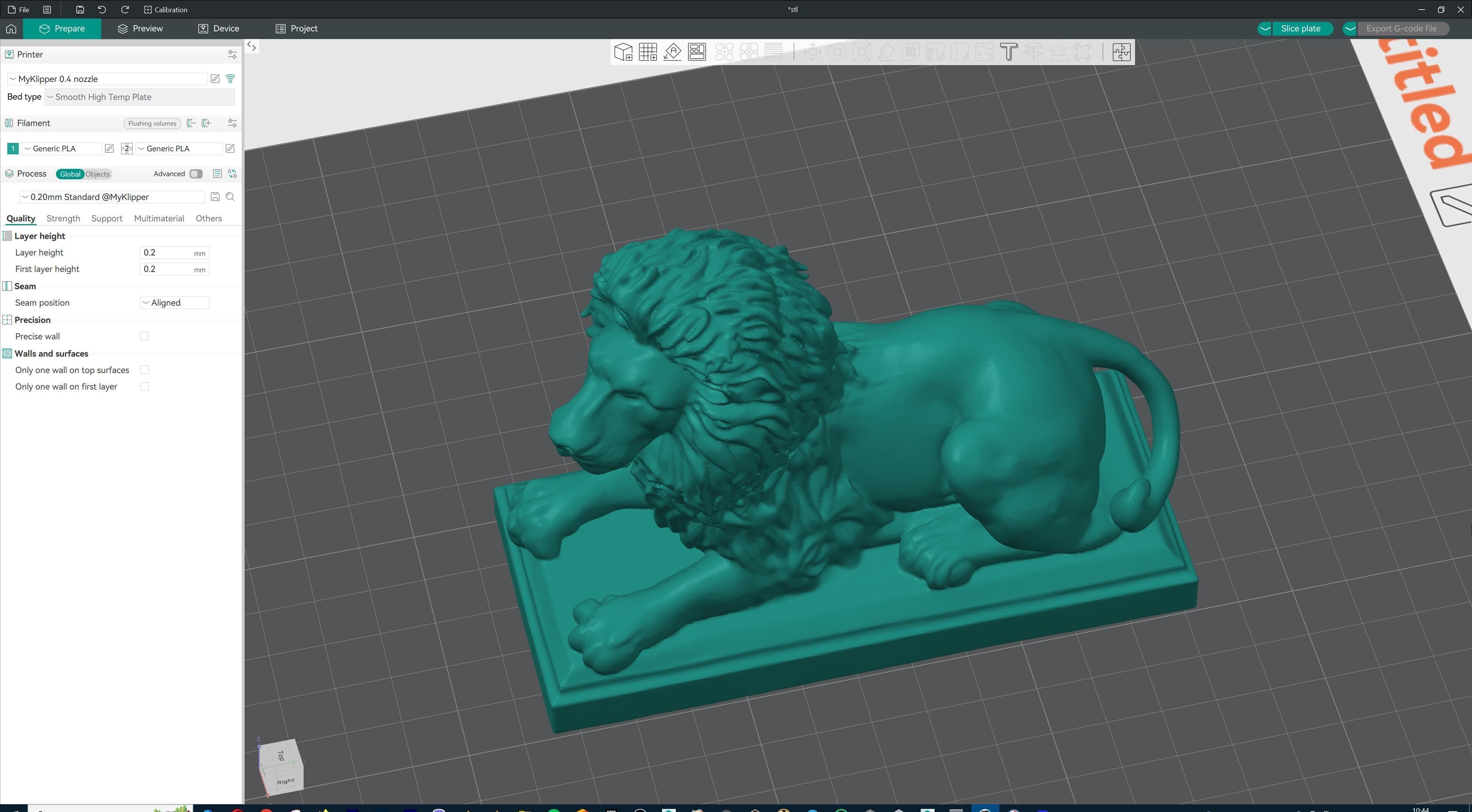 Majestic Lion Statue 3D print model_39