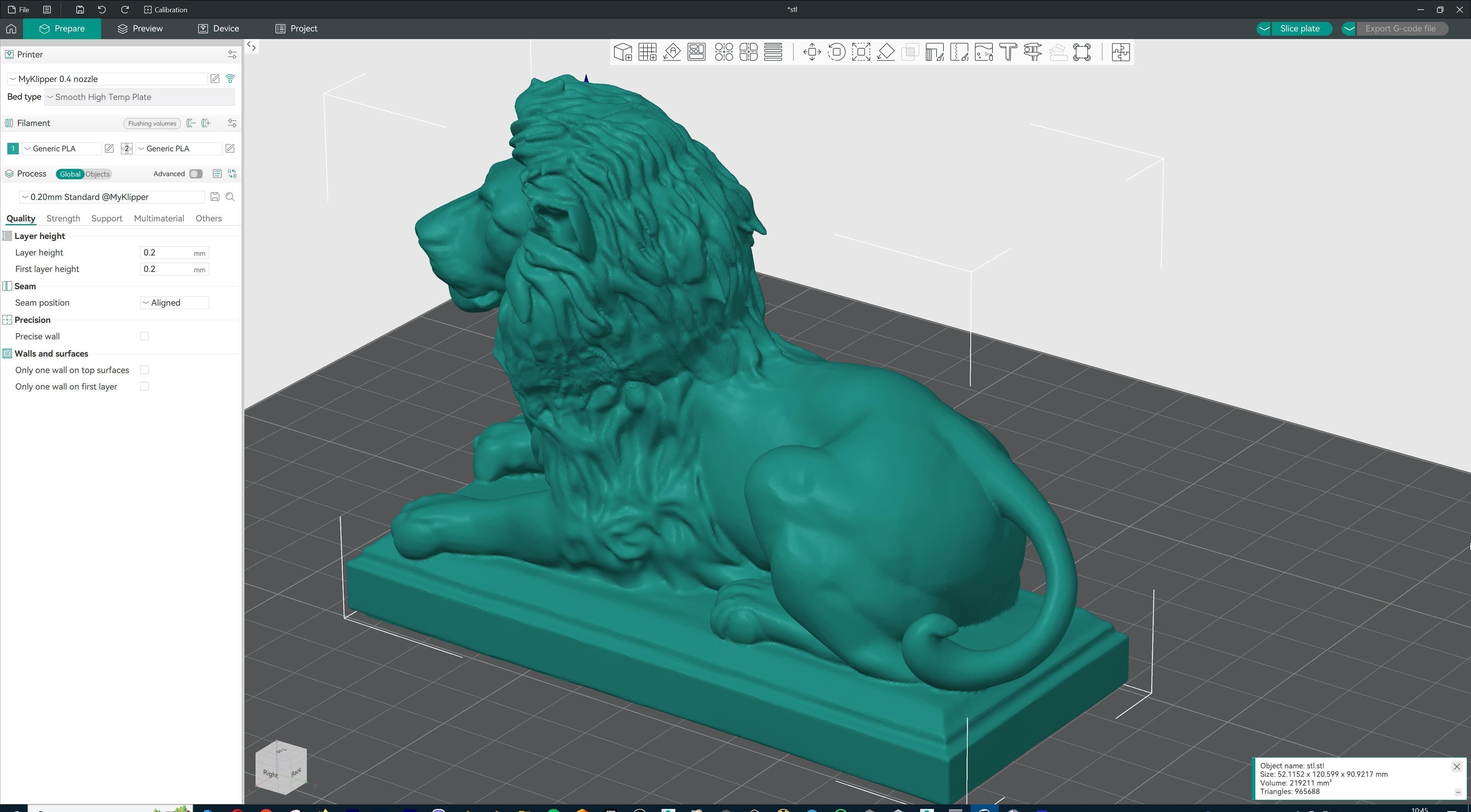 Majestic Lion Statue 3D print model_41