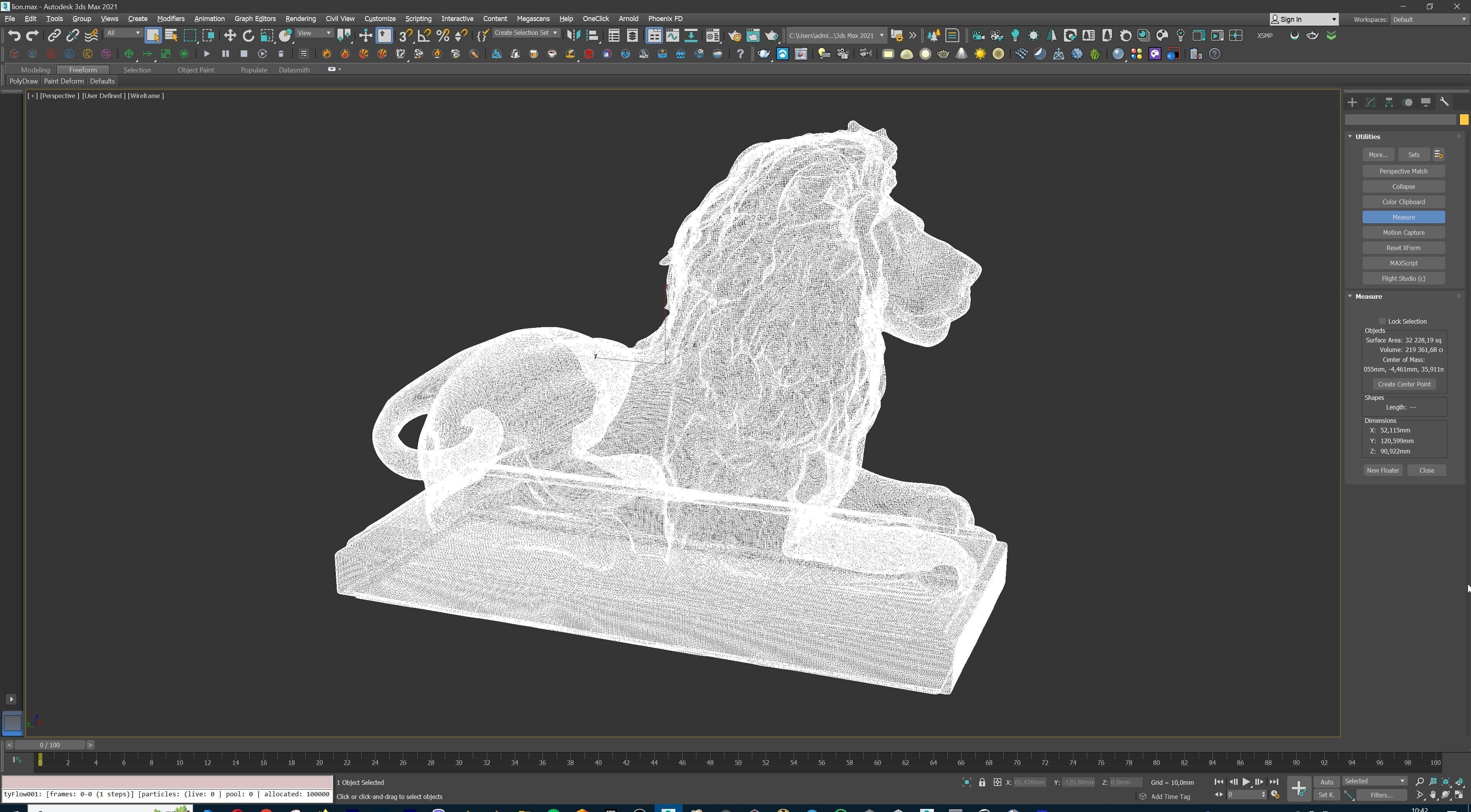 Majestic Lion Statue 3D print model_34