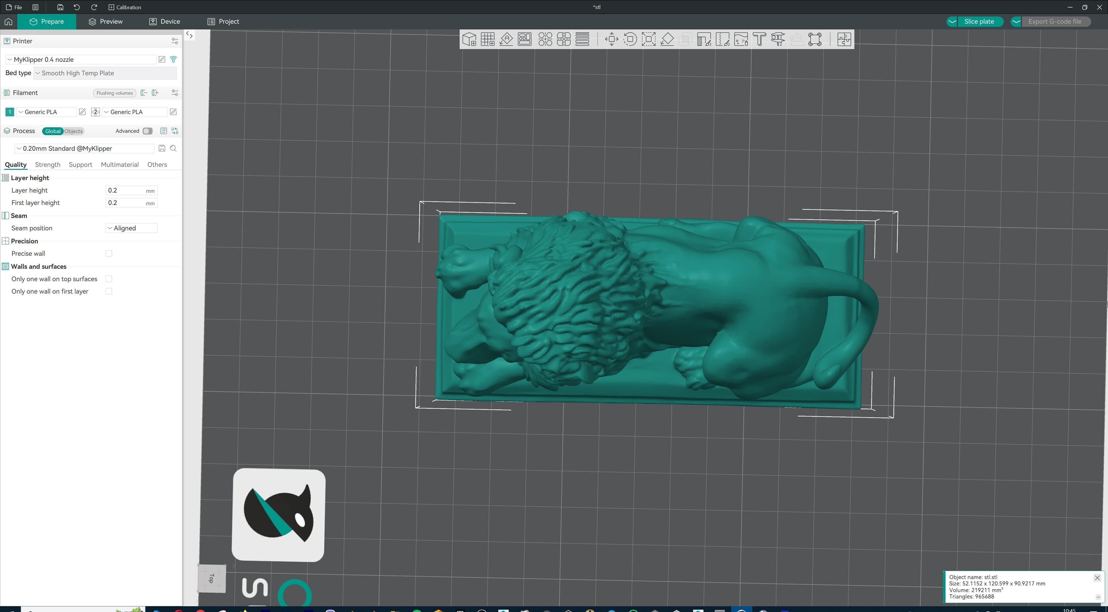 Majestic Lion Statue 3D print model_44