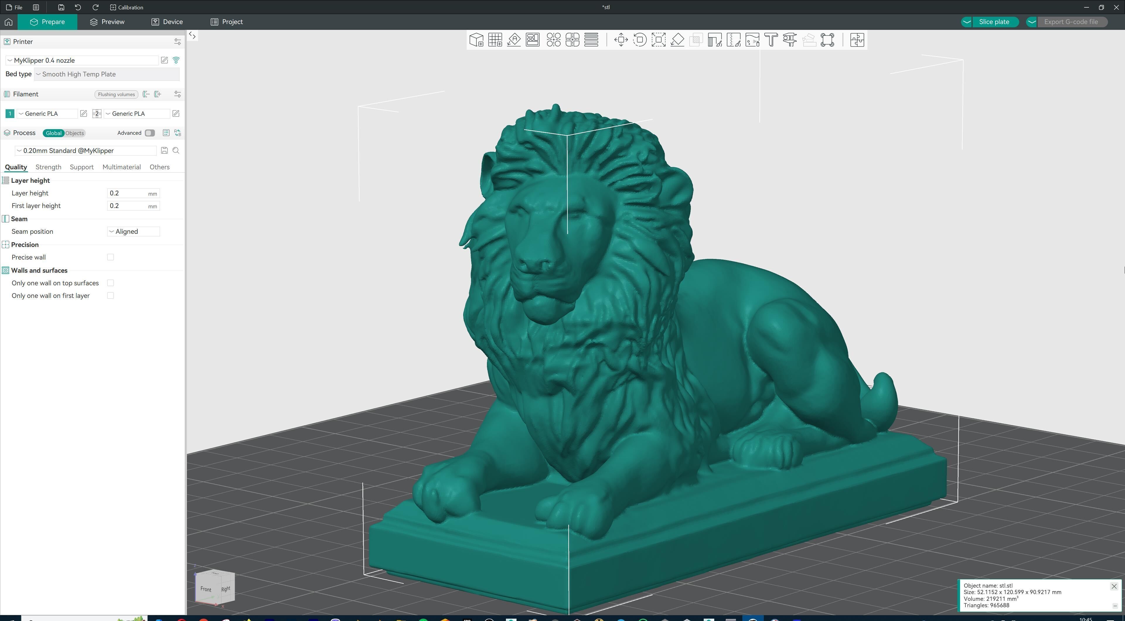 Majestic Lion Statue 3D print model_43