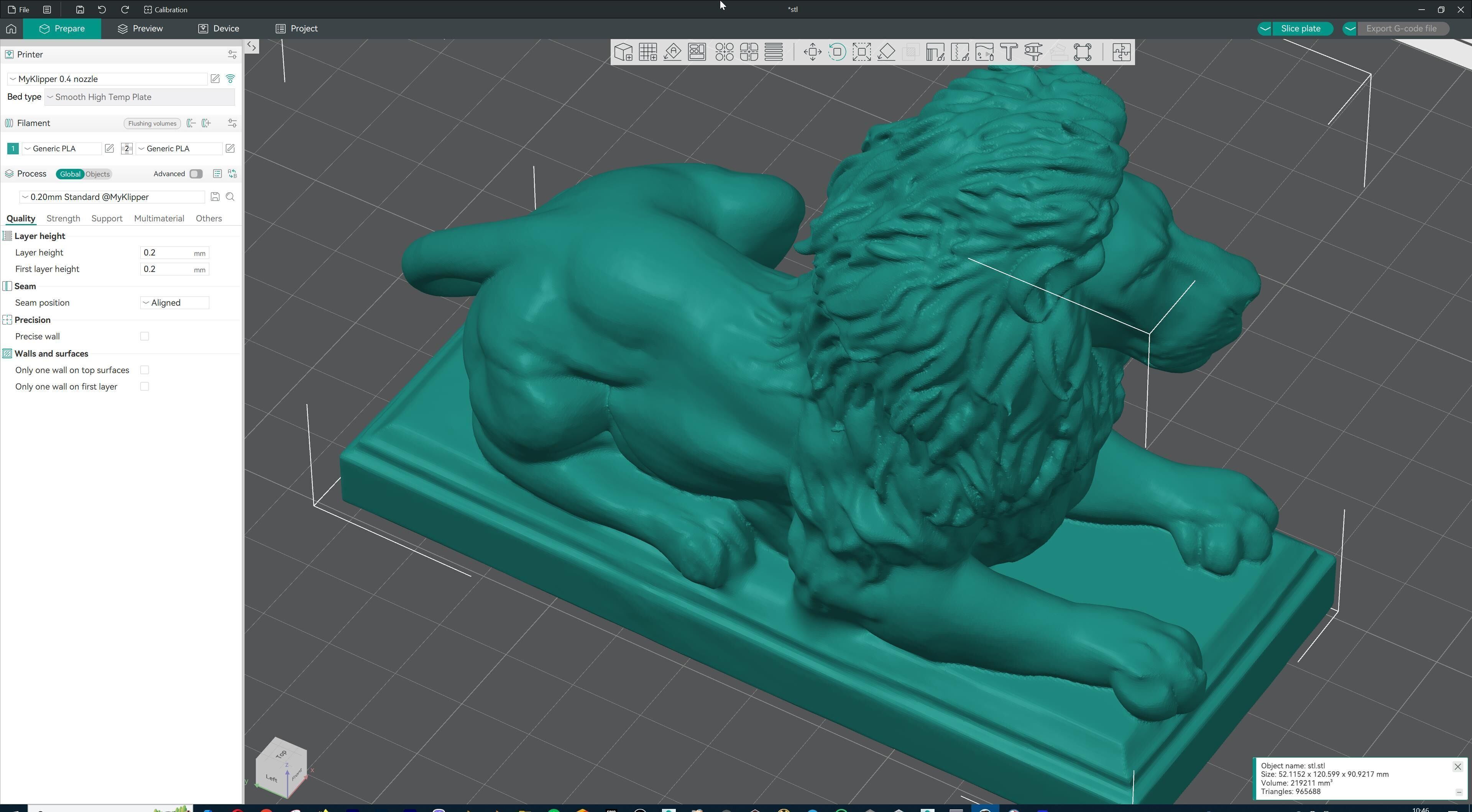 Majestic Lion Statue 3D print model_47