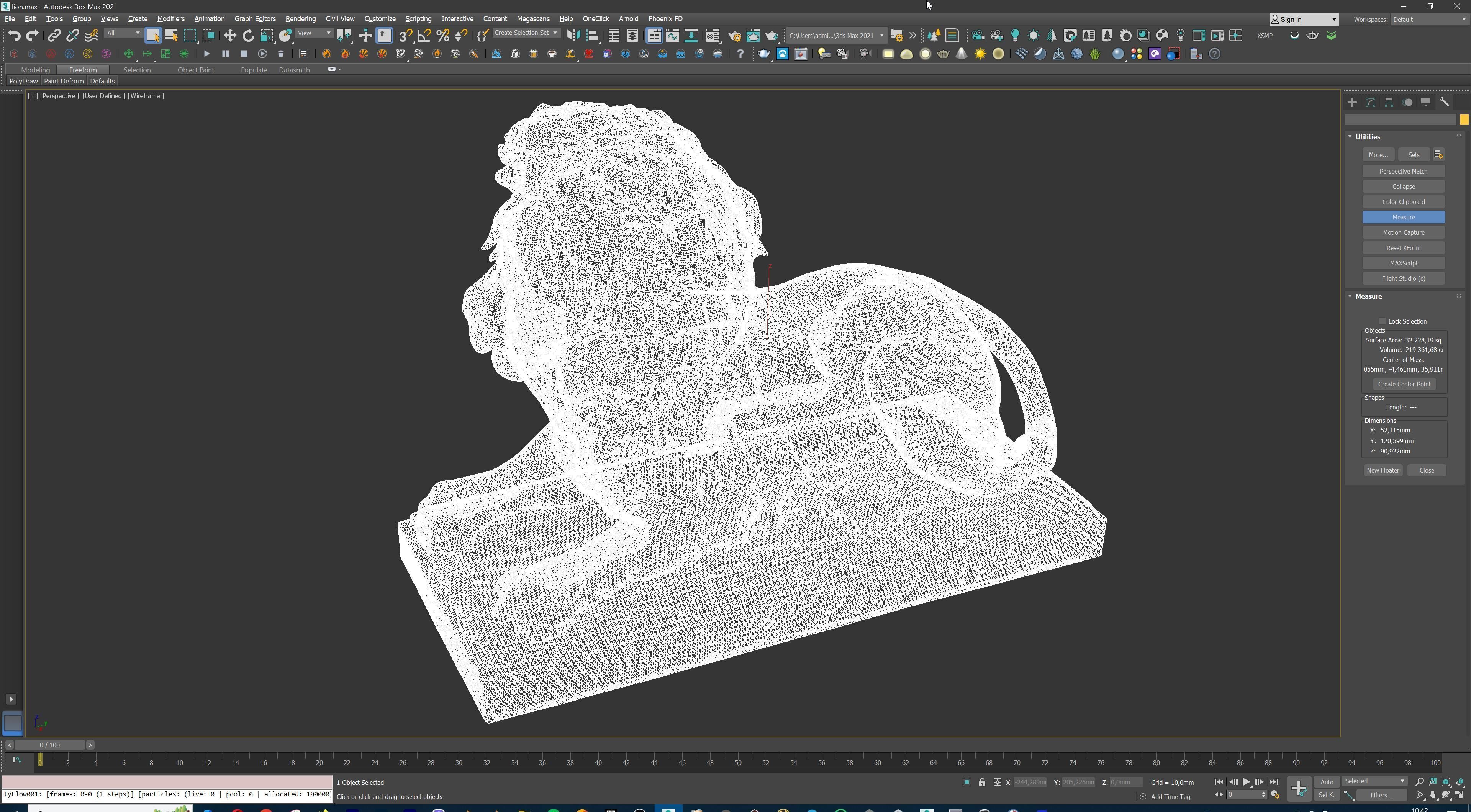 Majestic Lion Statue 3D print model_35