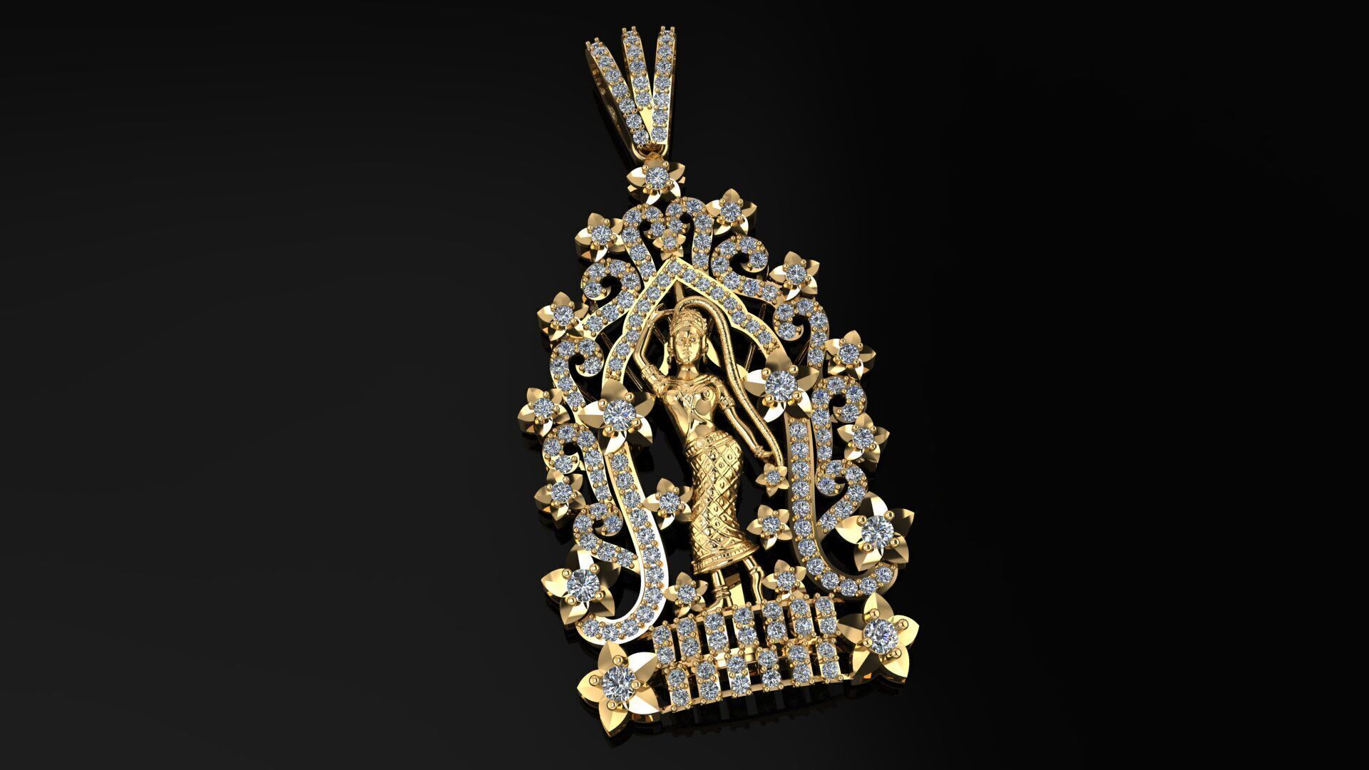 Neang Romsaysork Pendant Khmer Art 3D print model
