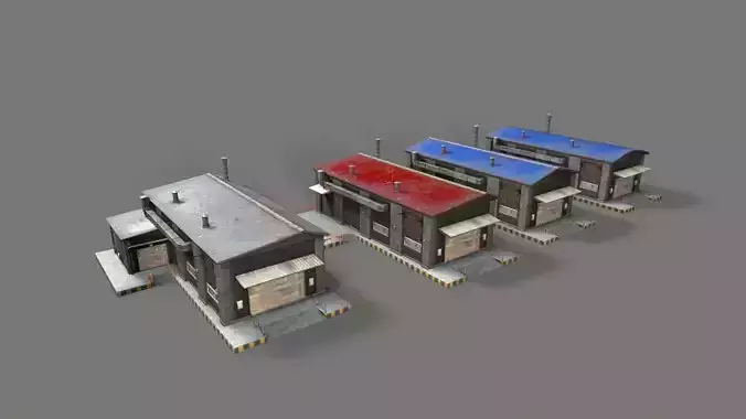 Old brick warehouse factory 