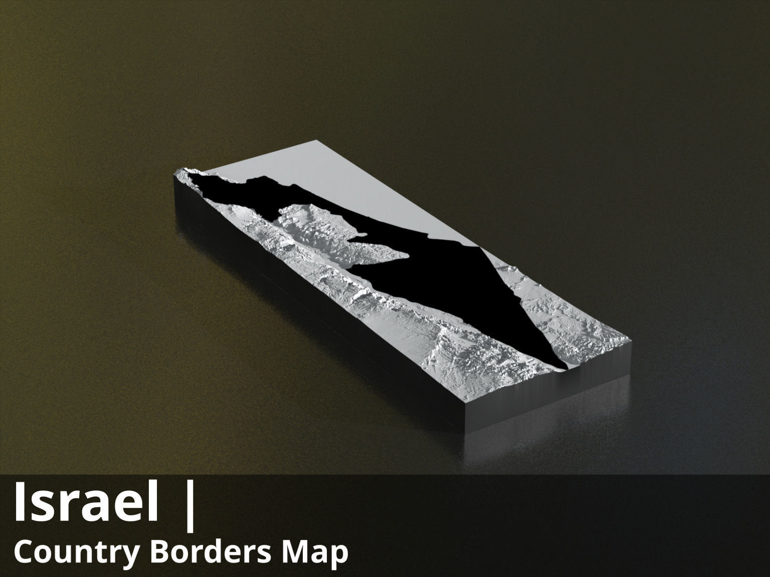 Israel FBX 3D printable mesh and Displacement 8k High res Maps Texture_3
