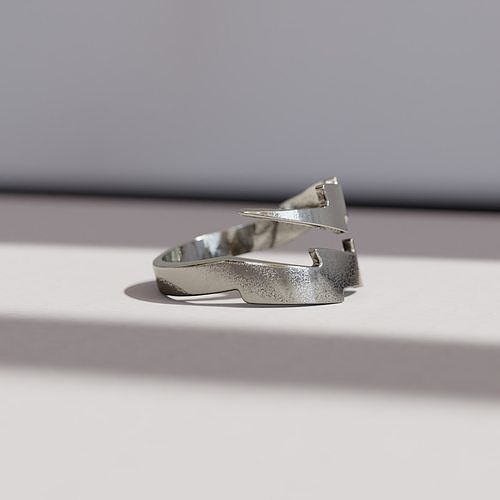 Minimalist Lightning Bolt thor and zues ring 3D print model