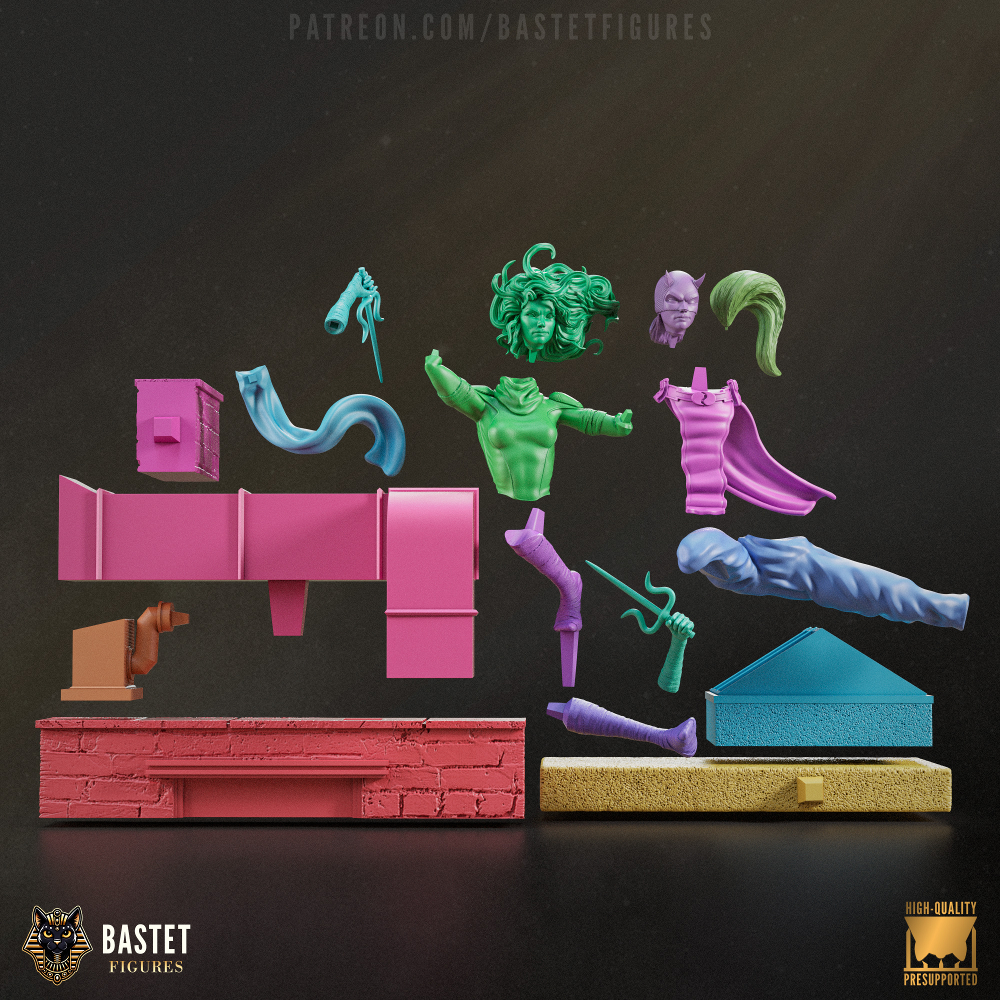 Elektra I Marvel 3D print model_12