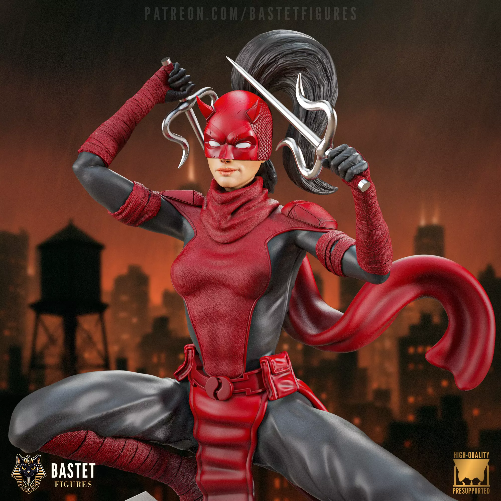 Elektra I Marvel 3D print model_0