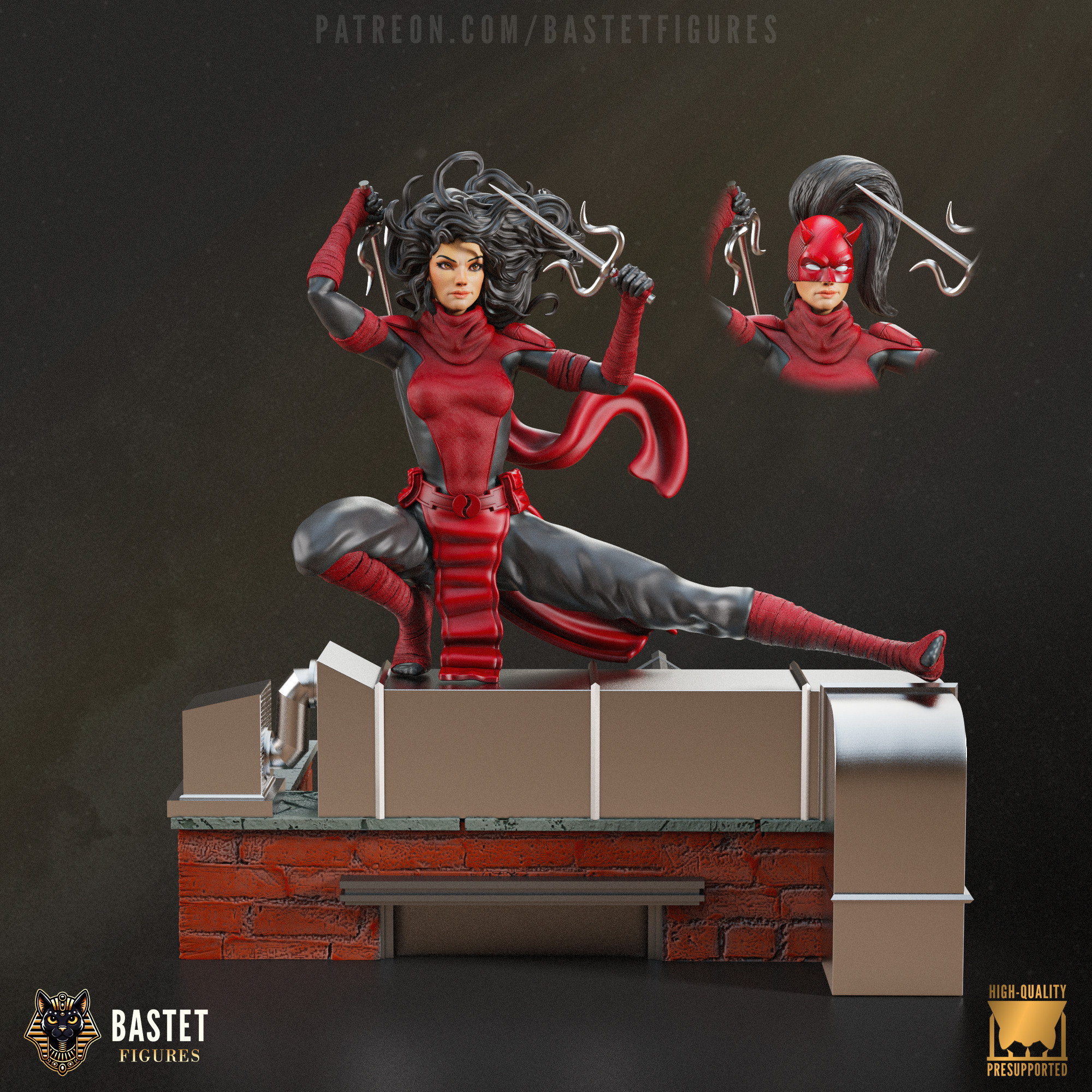 Elektra I Marvel 3D print model_6