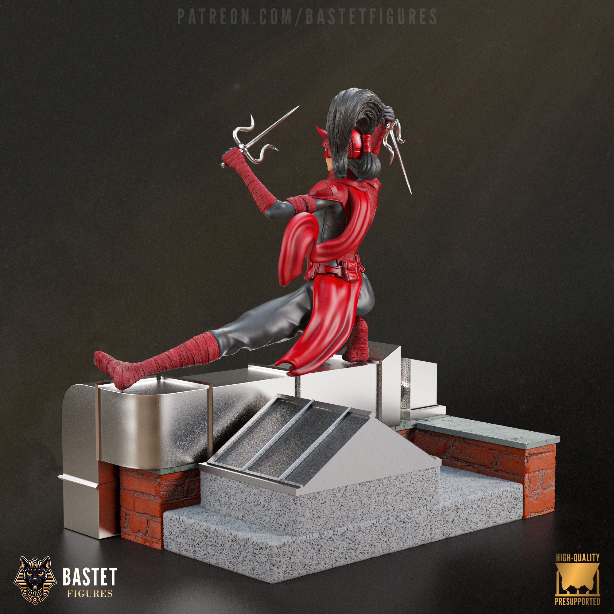 Elektra I Marvel 3D print model_10