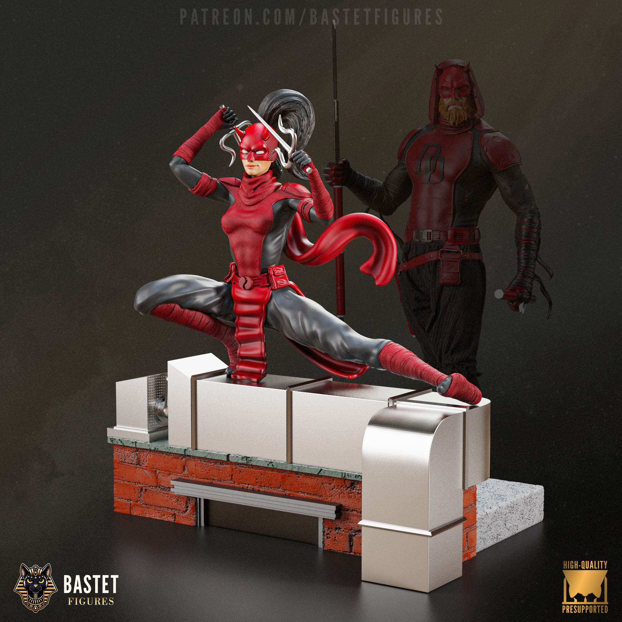 Elektra I Marvel 3D print model_2