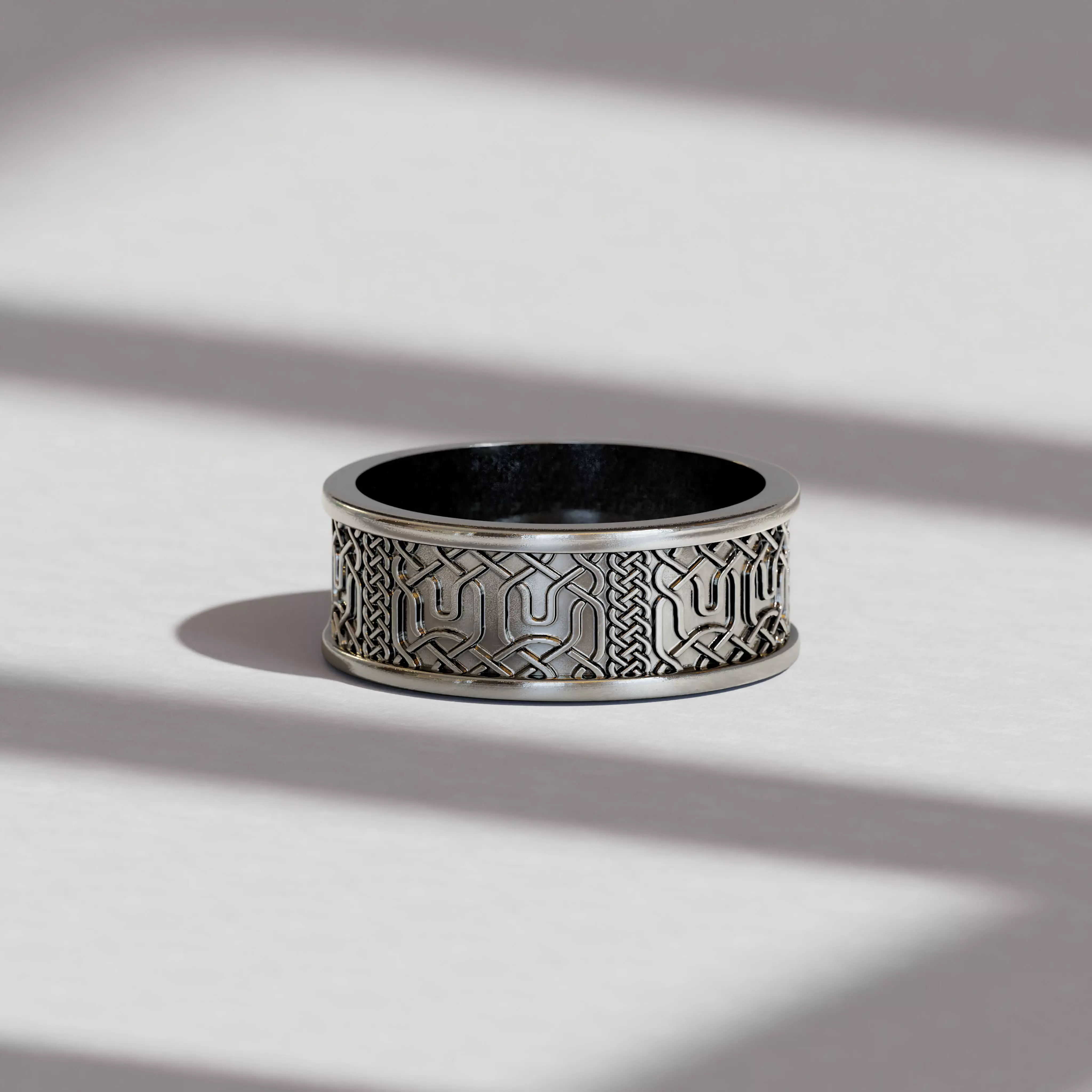 Celtic Knot Wedding engagement ring 3D print model