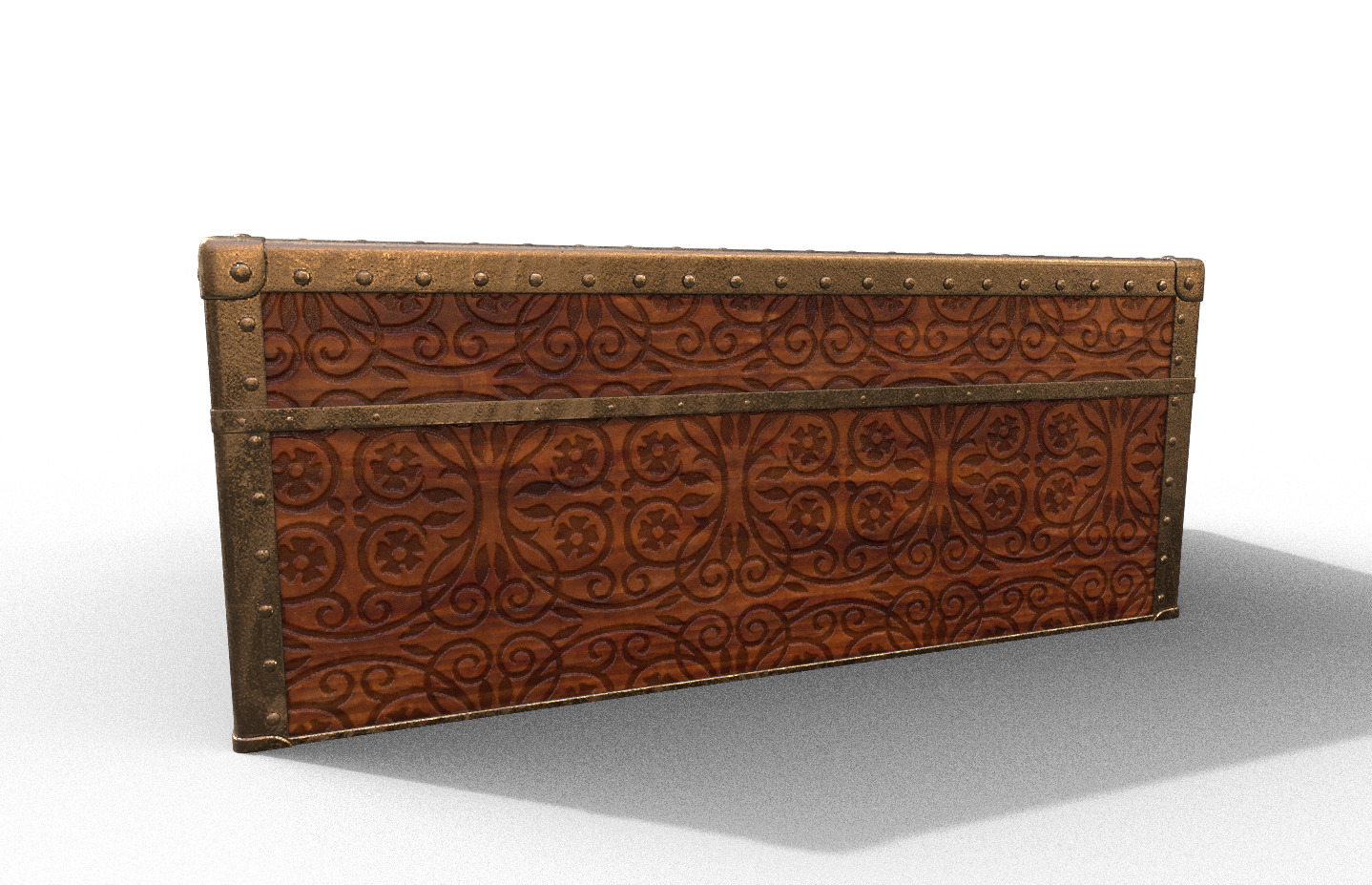 Pack 4 Chest-Storage Box 3D Model Low-poly 3D model_14