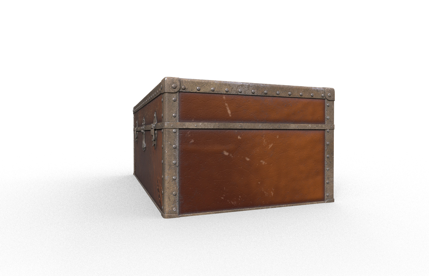 Pack 4 Chest-Storage Box 3D Model Low-poly 3D model_8