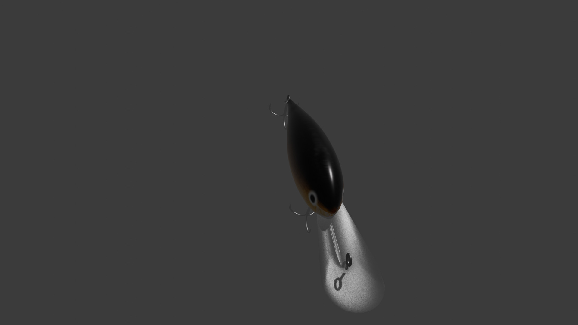 fishing lure shad type crankbait 6 3D model_1