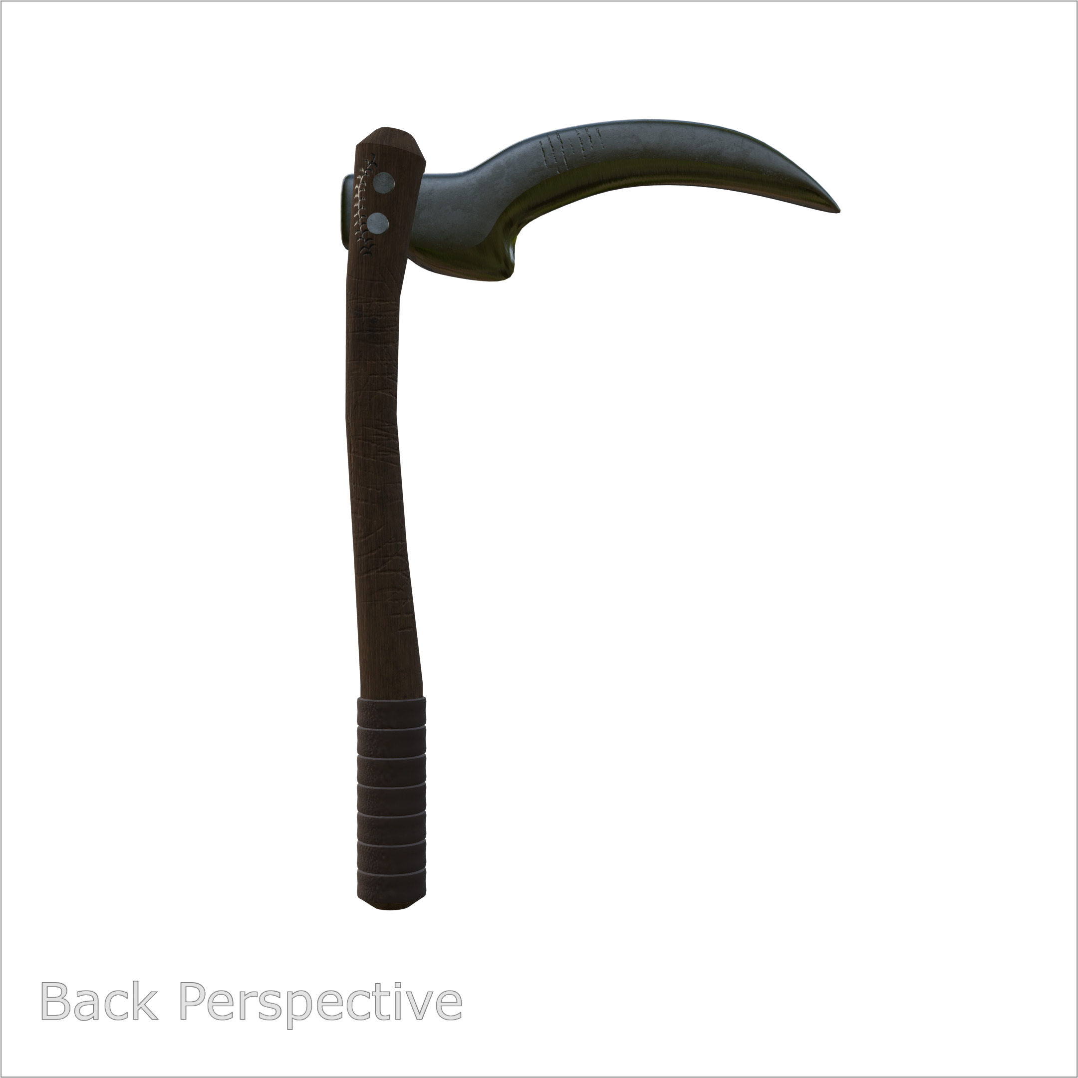 Ninja Kama Weapon PBR 3D model_1