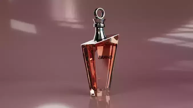 Luxury Perfume Bottle Cosmetic Product Packaging 3D model