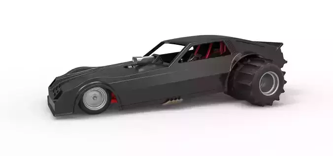 Vintage Funny Car for Sand drag racing Scale 1 to 25