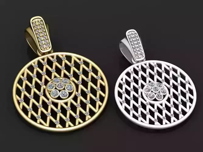  diamond lattice pendant