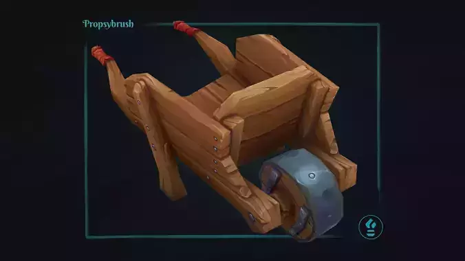 Stylized Wheelbarrow Prop - Game-Ready Hand-Painted Asset -