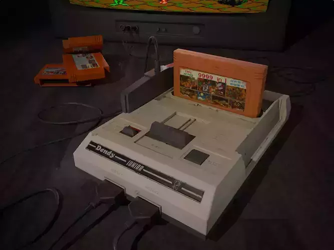 Retro Dendy Junior Game Console