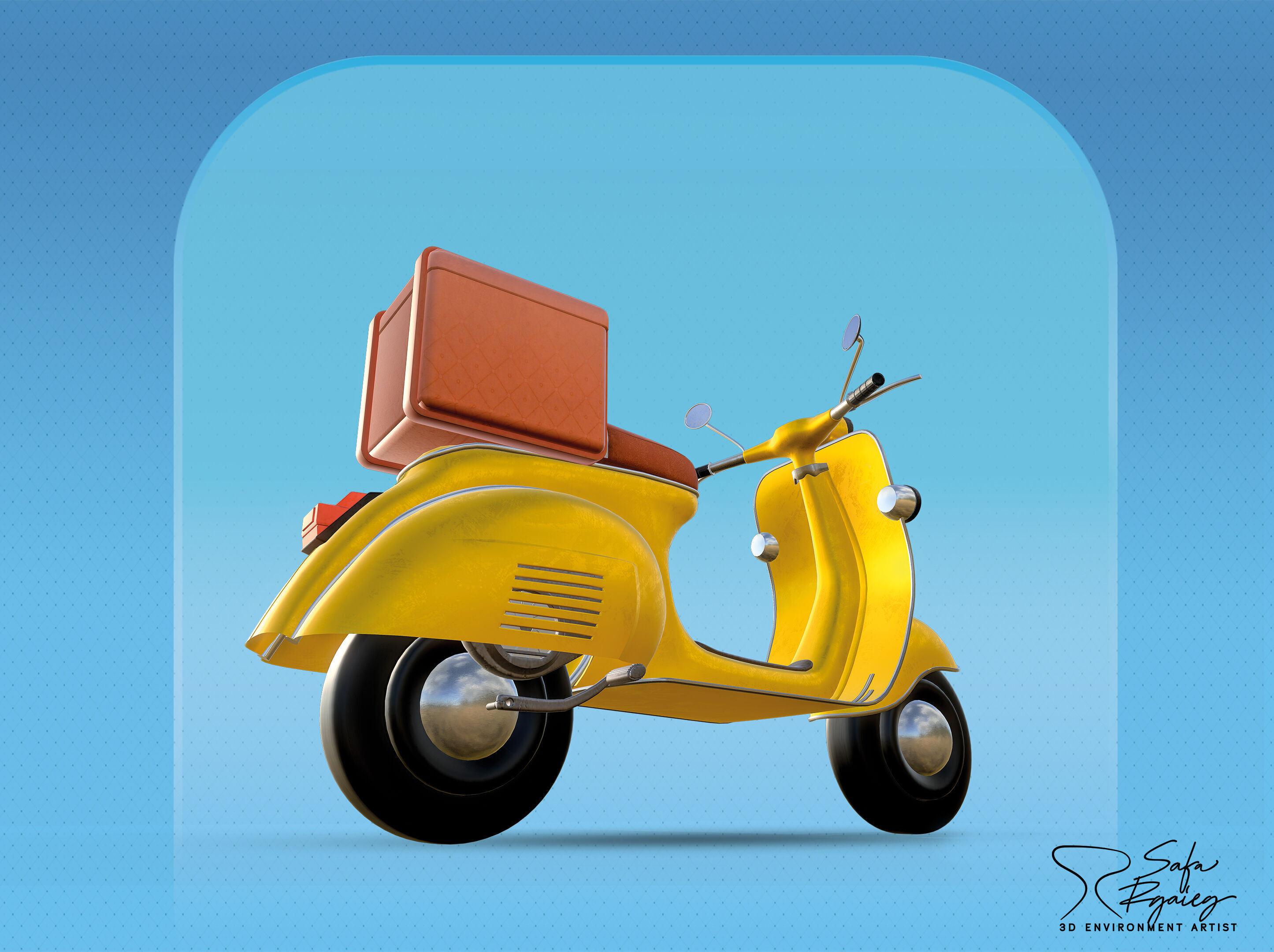 3D Scooter 3D model_9