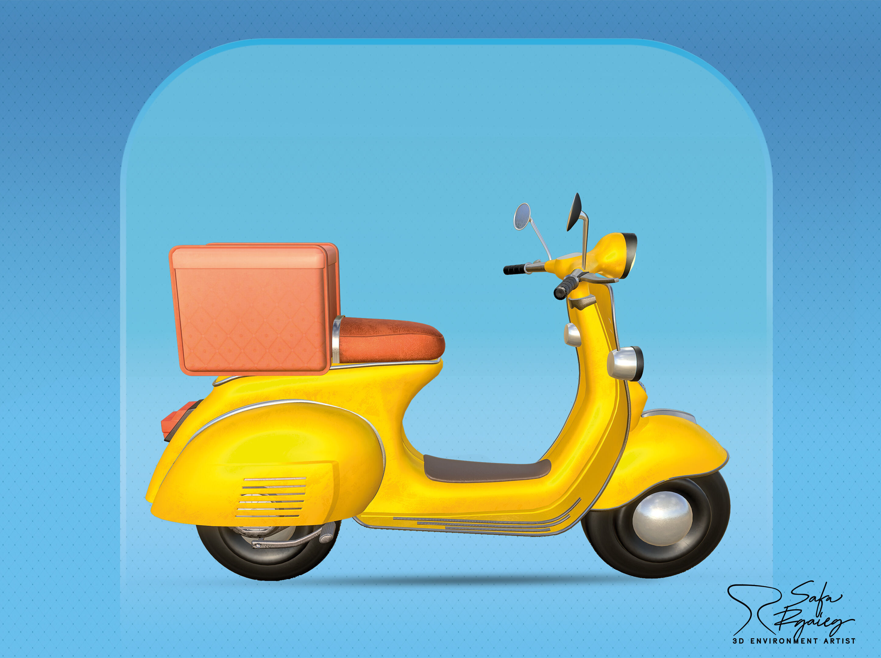 3D Scooter 3D model_6