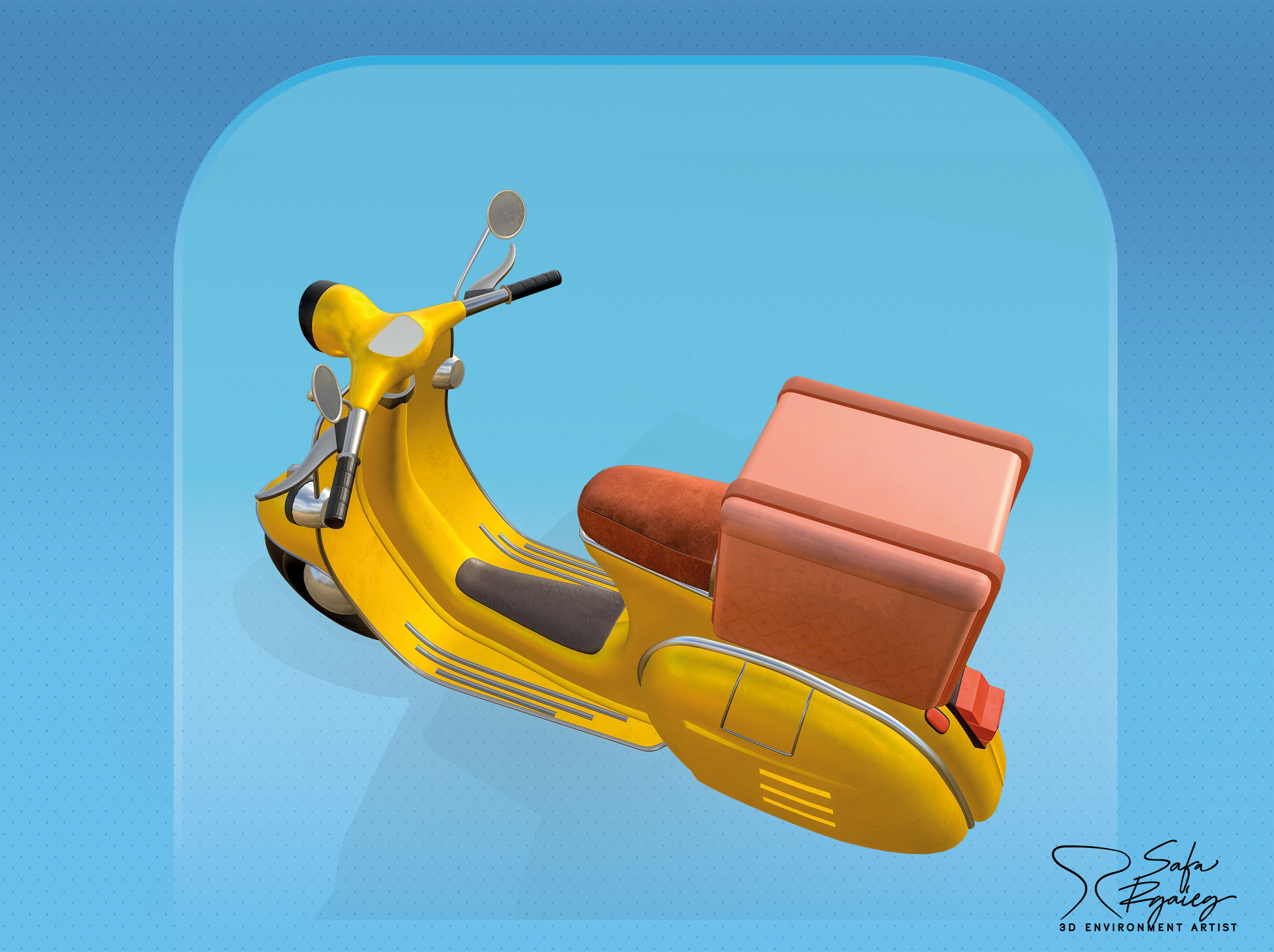 3D Scooter 3D model_10
