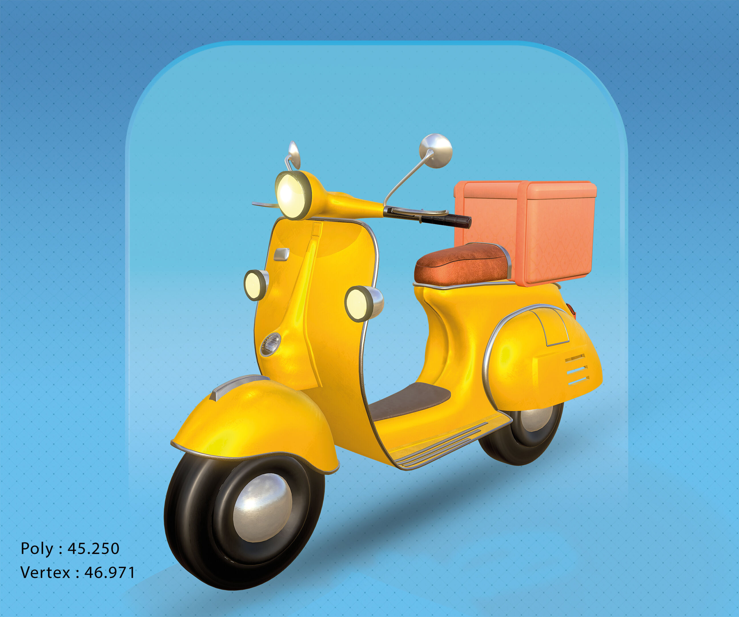 3D Scooter 3D model_3