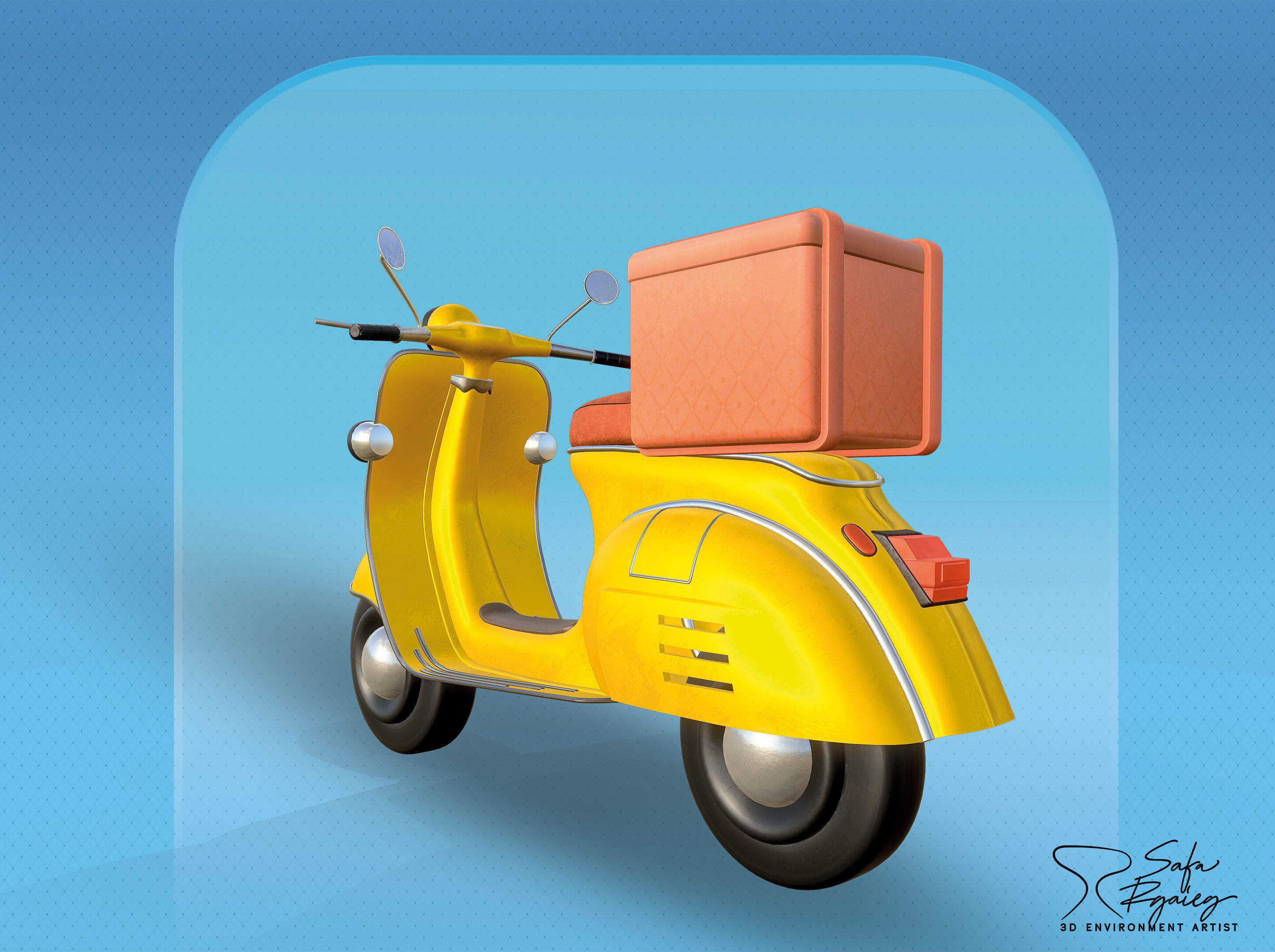 3D Scooter 3D model_5