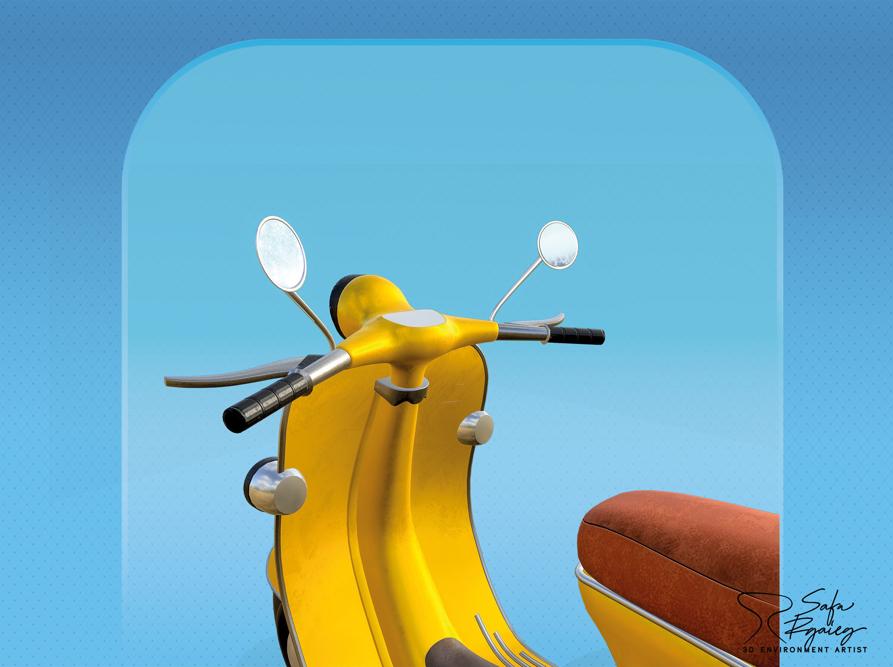 3D Scooter 3D model_7