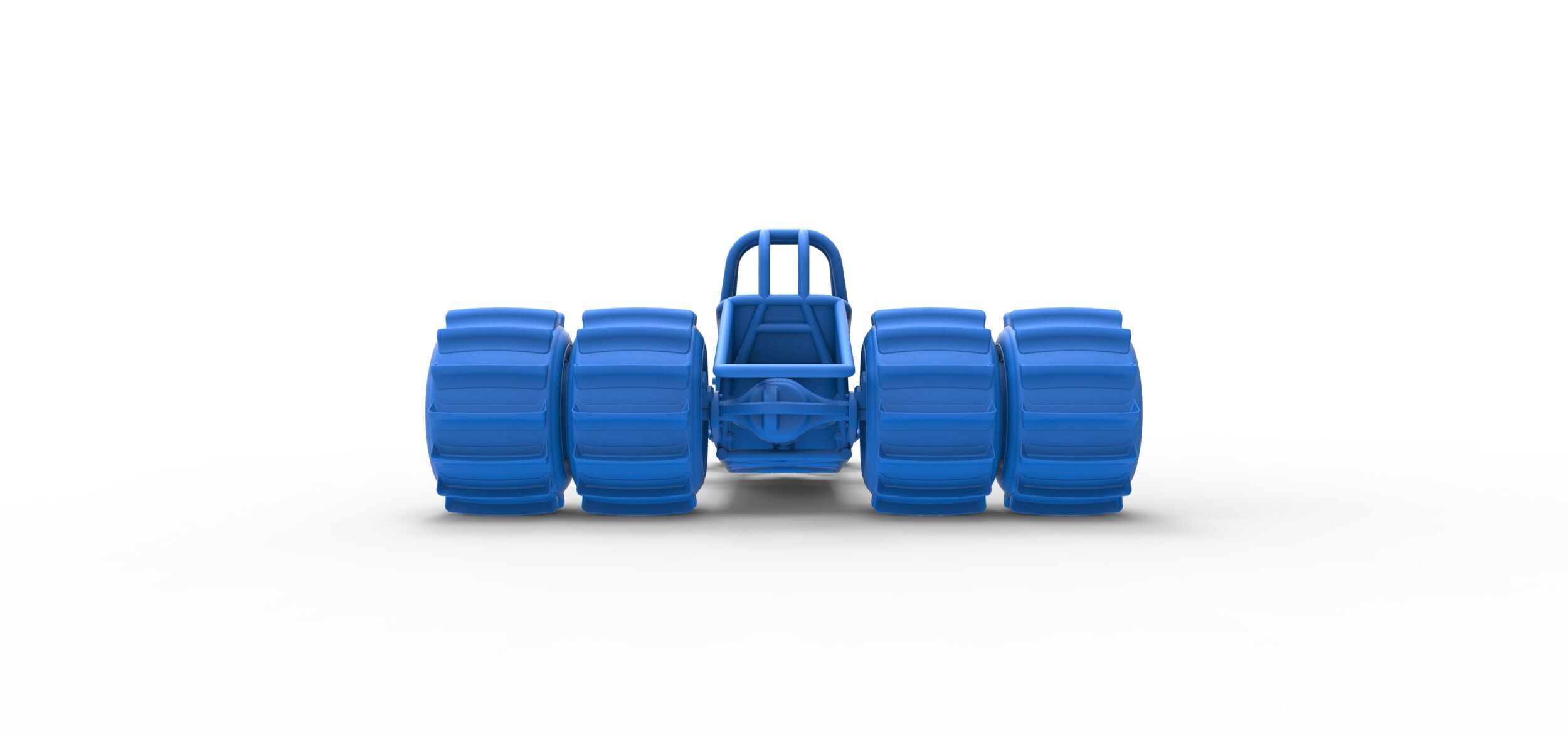 Vintage Funny Car Base for Sand drag racing Scale 1 to 25 3D print model_30