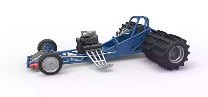 Vintage Funny Car Base for Sand drag racing Scale 1 to 25