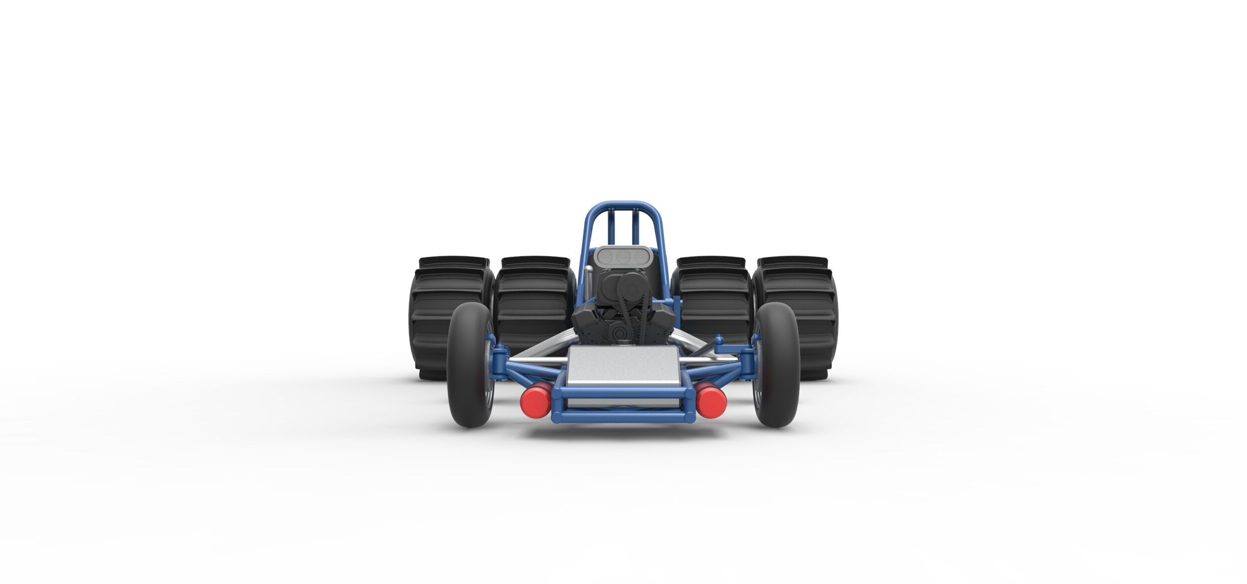 Vintage Funny Car Base for Sand drag racing Scale 1 to 25 3D print model_6