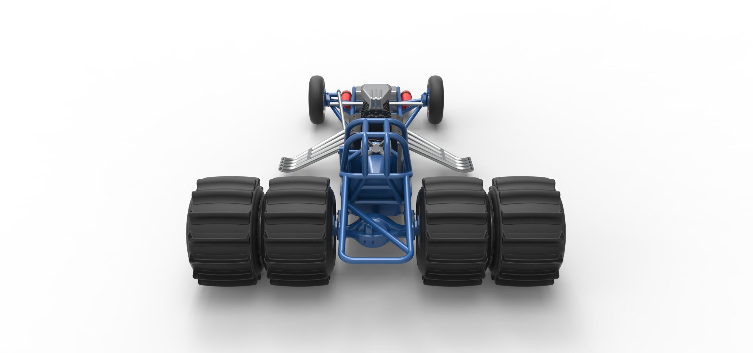 Vintage Funny Car Base for Sand drag racing Scale 1 to 25 3D print model_15