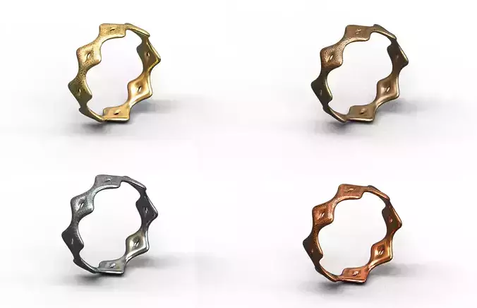 High-Quality 3D Ring Model Pack 4