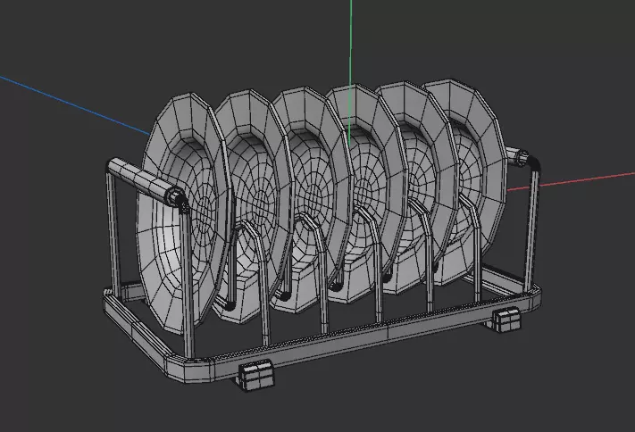 Plate Free low-poly 3D model