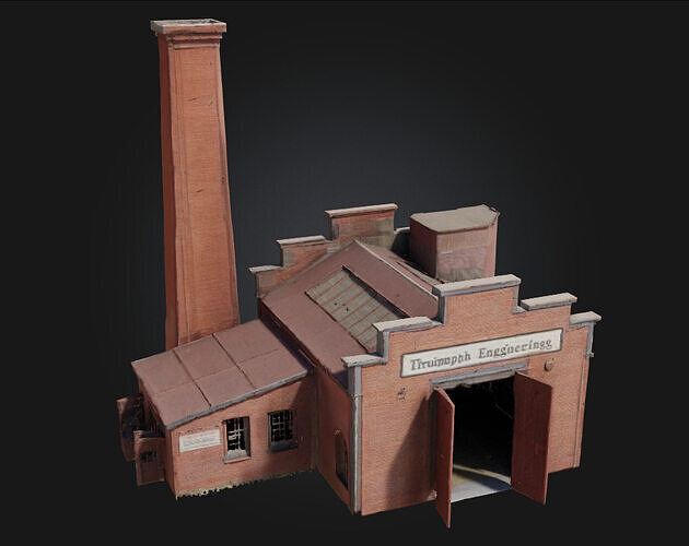 Engineering Model Factory  Legacy of Industrial Innovation 3D model 7