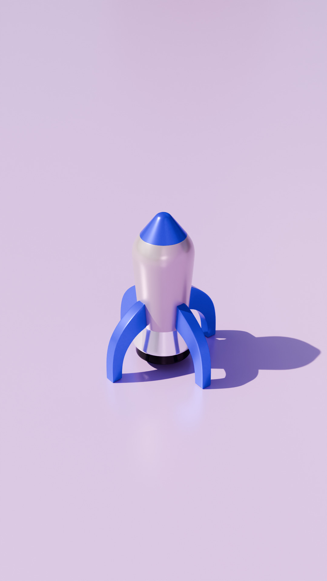 Stylized 3D Printable Rocket Ship Model 3D print model_1
