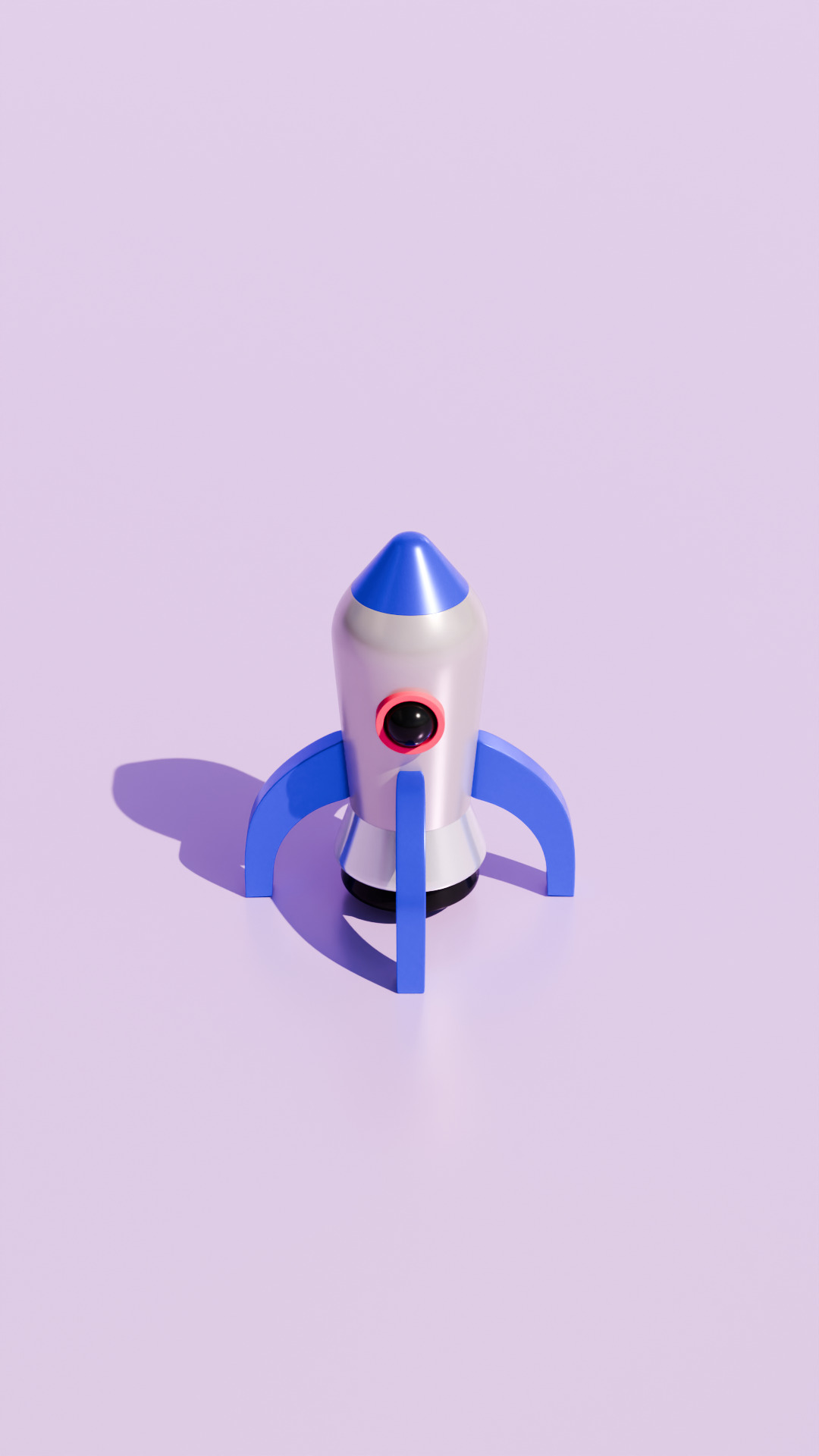 Stylized 3D Printable Rocket Ship Model 3D print model_3