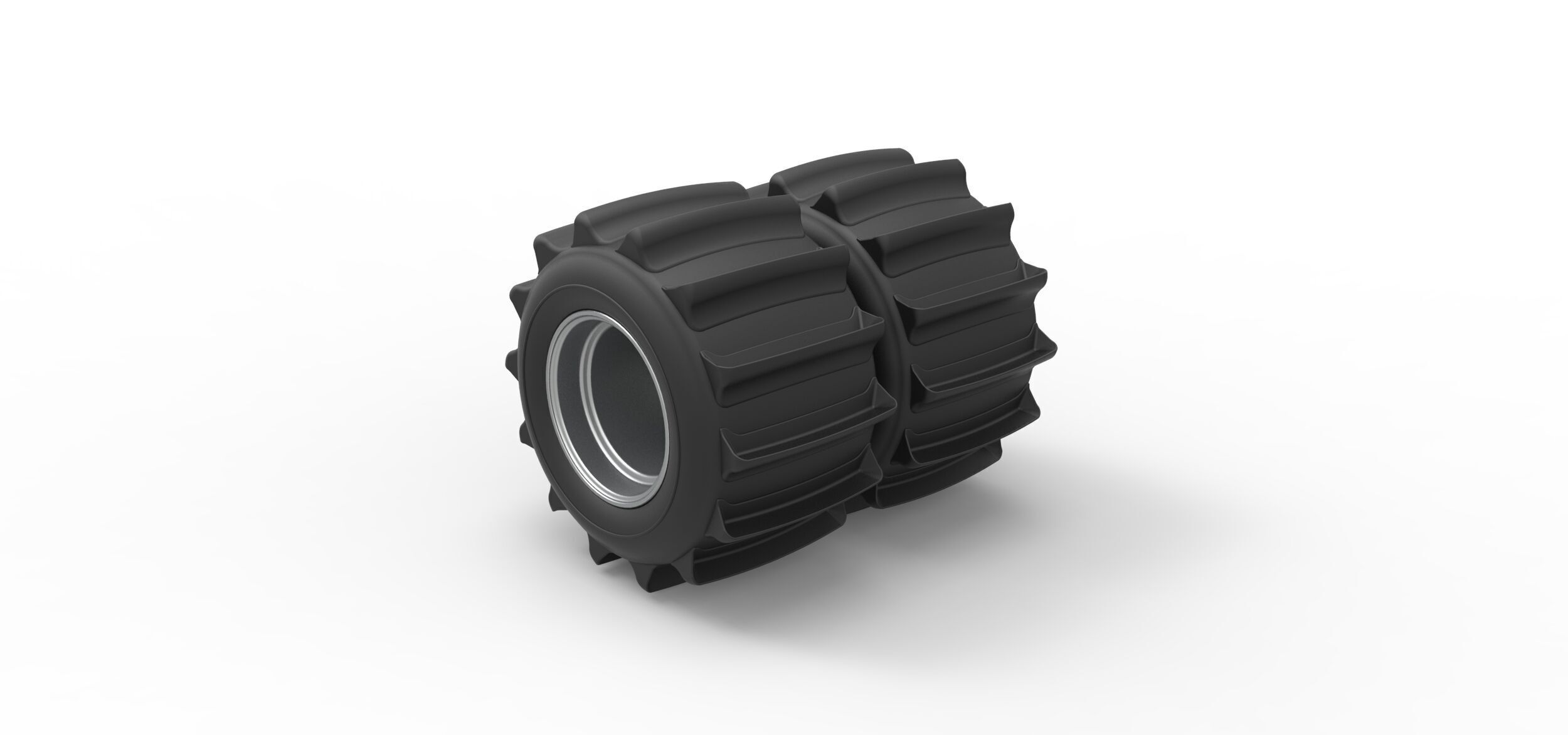 Rear wheel of Vintage Funny Car Sand drag racing Scale 1 to 25 3D print model_6