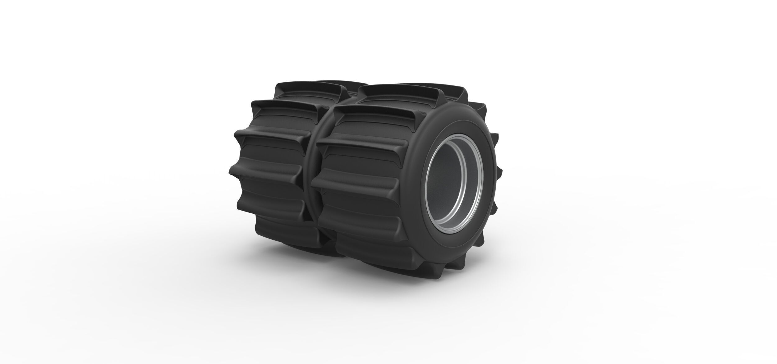 Rear wheel of Vintage Funny Car Sand drag racing Scale 1 to 25 3D print model_1