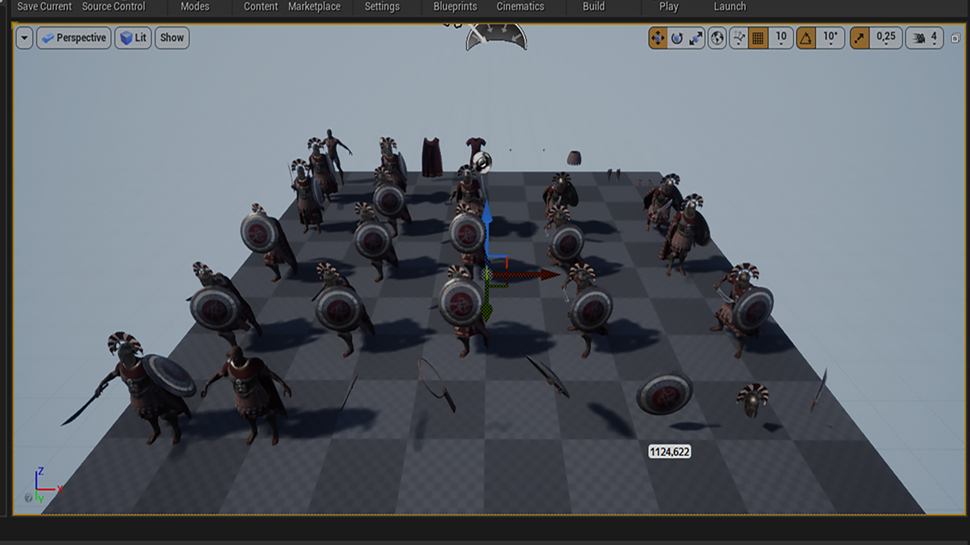 Spartan Royal Guard D Low-poly 3D model_13