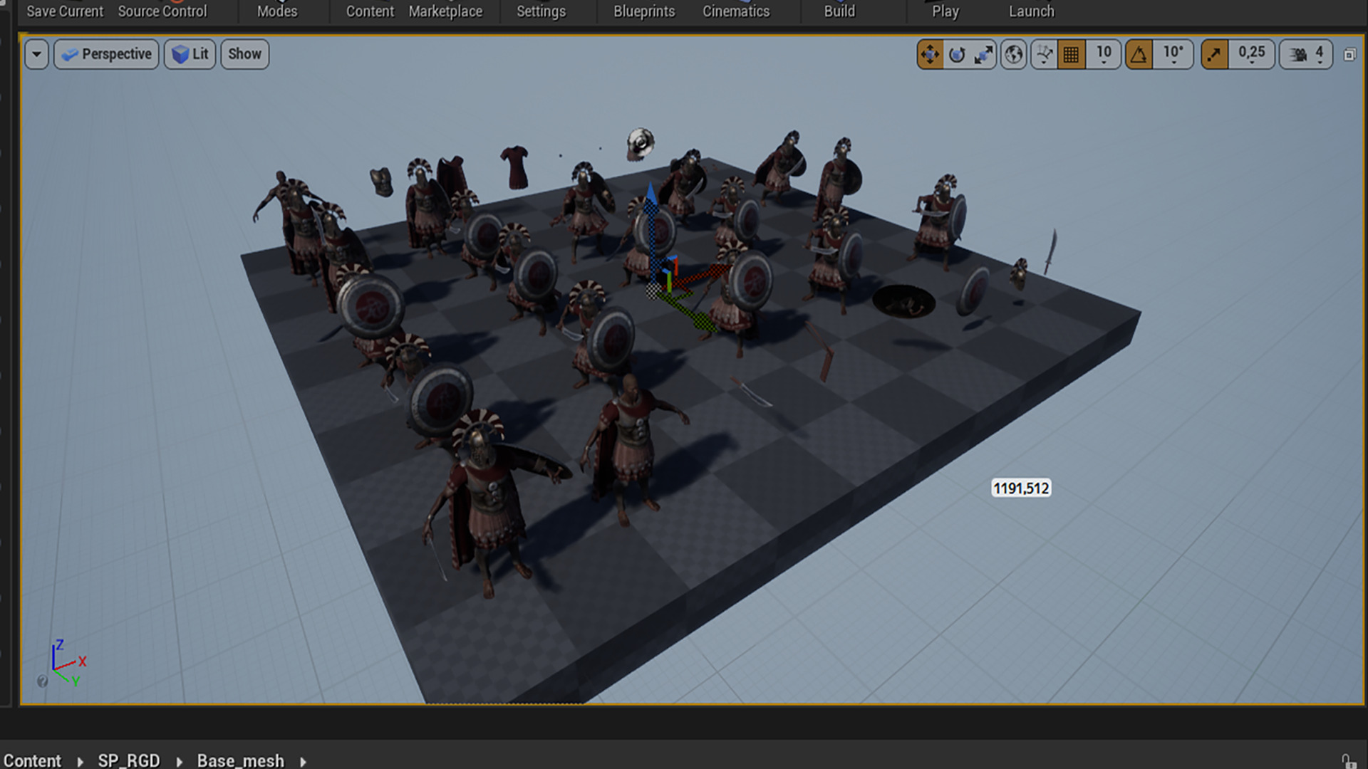 Spartan Royal Guard D Low-poly 3D model_12